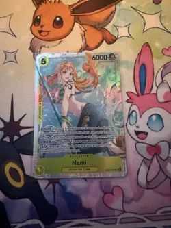 Bandai One Piece Nami EB03-053 Heroines Edition Special Full Art Holo 6000 Power - Image 1