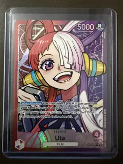 One Piece Uta OP06-001 AA Leader Wings of The Captain Alt Art NM - Image 1
