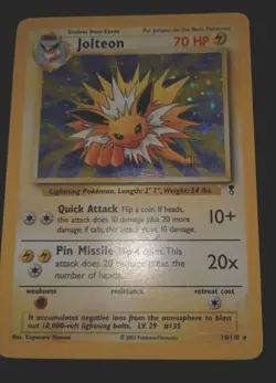 Pokemon Jolteon 14/110 Legendary Treasures Holo Rare Card Vintage NM NEAR MINT! - Image 4