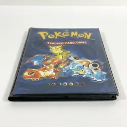 Vintage 1999 Pokemon Binder Wizards of the Coast Binder with 56 Cards - Image 2