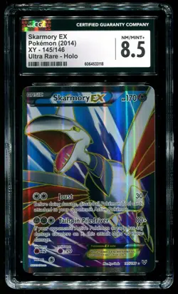 CGC 8.5 Skarmory EX Full Art XY 2014 Pokemon Card #145 - Image 1