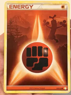 Pokemon Fighting Energy HeartGold SoulSilver Regular Card 120/123 MP Condition - Image 2