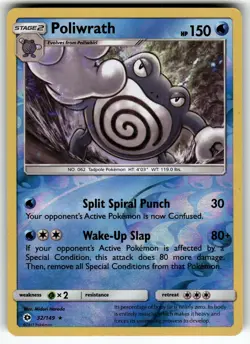 Poliwrath 32/149 SM Base Set LP Pokemon Card TCG - Image 1