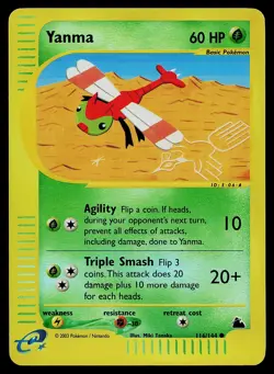 Pokemon Card - Yanma Skyridge 116/144 Common Reverse Holo - Image 1