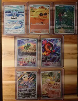 Pokemon 7 Card Illustration Rare and Promo Illustration Card Lot - All NM - Image 1