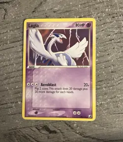 Pokemon Lugia 29/115 EX Unseen Forces 80 HP Basic Rare Regular English 2005 Card - Image 1