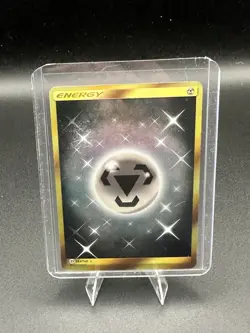 2017 POKEMON STEEL ENERGY CARD SUN & MOON 163/149 FULL ART RARE HOLO - Image 1