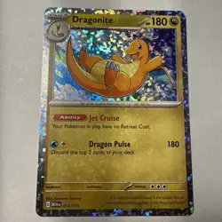Pokemon TCG Dragonite Holo Card 2024 McDonald's Promo 012/015 - Image 1