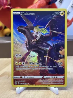 Zekrom SWSH09: Brilliant Stars Trainer Gallery TG05/TG30 Ultra Rare Pokemon Card - Image 1