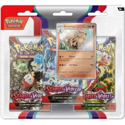 NEW Pokemon TCG: Scarlet & Violet 3 Booster Packs & Arcanine Promo Card - Image 1