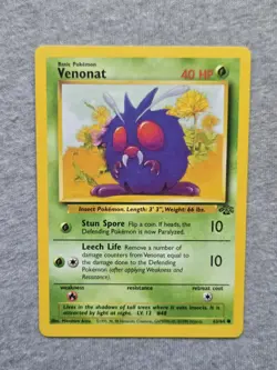 Pokemon TCG Venonat Jungle Card 63/64 Unlimited Common - Image 1