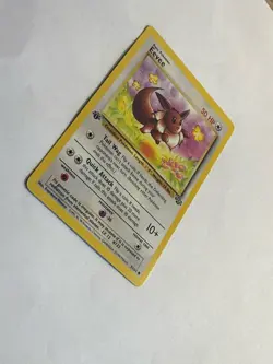 Eevee 51/64 Jungle Set 1st Edition Non-Holo Pokemon Card 1999 WOTC Authentic - Image 3