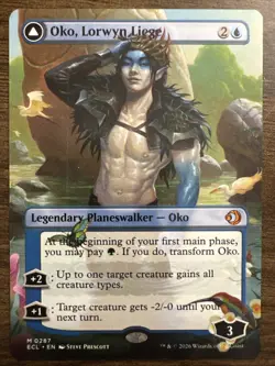 Oko, Lorwyn Liege (Borderless) Lorwyn Eclipsed Reg (MTG - NM) w/ Bonus Emblem! - Image 1