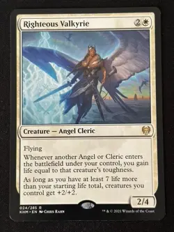 1x MTG Righteous Valkyrie - Kaldheim (KHM) #24 - Magic the Gathering - Image 1