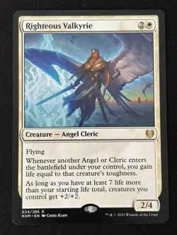 1x MTG Righteous Valkyrie - Kaldheim (KHM) #24 - Magic the Gathering - Image 3