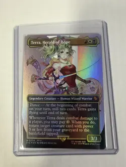 Terra, Herald of Hope (Borderless) Commander: Final Fantasy Foil NM - Image 1