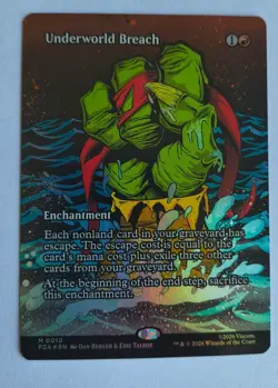 MTG Underworld Breach, Foil, Borderless Source Material, TMNT - Image 1