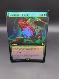 Lifestream’s Blessing Extended Art Foil, MTG Single, FIN 0122 Rare NM - Image 1