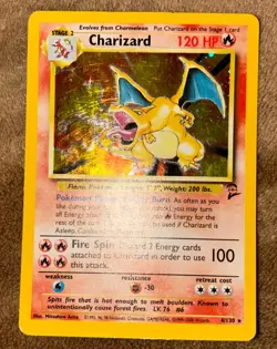 Pokemon Charizard 1995 96 98 Nintendo 1999 2000 Wizards Pokemon Card - Image 1