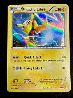 Pikachu Libre 30/30 LP Holo Promo – XY Trainer Kit – Pokemon TCG - Image 1