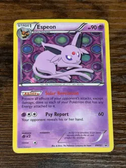 Pokemon TCG Espeon Black & White BW92 Black Star Promo Holo Card - Image 1