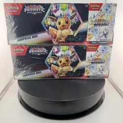 2× Pokemon TCG Scarlet & Violet Prismatic Evolutions Surprise Box + Booster Bund - Image 1