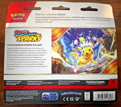 Surging Sparks 3 Booster Blister – Zapdos Promo Card – Pokemon TCG Sealed Pack - Image 2