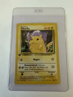 1999 Pokemon Pikachu #58 WOTC 1st Edition Base Set German VERY CLEAN! - Image 1