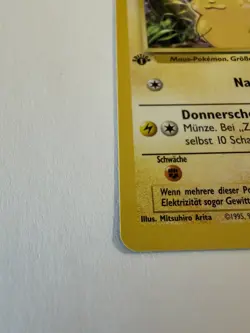 1999 Pokemon Pikachu #58 WOTC 1st Edition Base Set German VERY CLEAN! - Image 4