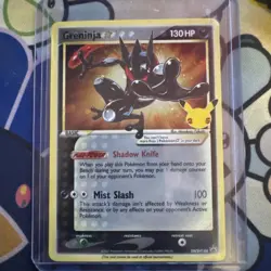 Pokemon TCG - Greninja Gold Star Holo Promo SWSH144 - CELEBRATIONS - NEAR MINT - Image 1