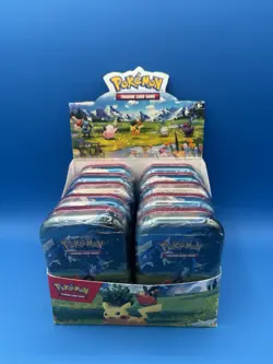 Pokemon TCG Ascended Heroes - Mini Tins - Display Case In Hand - Image 1