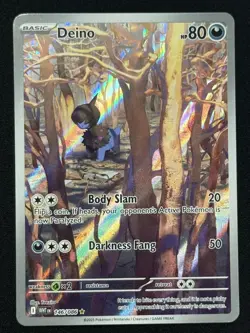 Deino - 146/086 Illustration Rare SV: White Flare Pokemon TCG Near Mint NM - Image 1