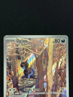 Deino - 146/086 Illustration Rare SV: White Flare Pokemon TCG Near Mint NM - Image 2