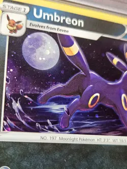 Umbreon 🌀SWIRL🌀 PSA 9 SWSH129 SWSH: Sword & Shield Promo 129 Pokemon TCG Holo - Image 3