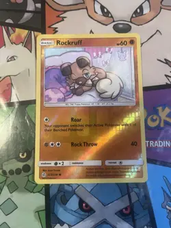 Pokemon Rockruff Common SM - Cosmic Eclipse 123/236 NM - Image 1