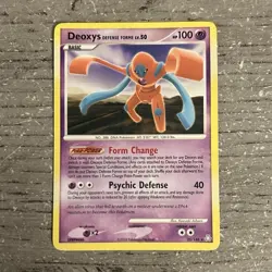 Pokemon Deoxys Defense Forme 25/146 Legends Awakened 100 HP Rare English 2008 - Image 1