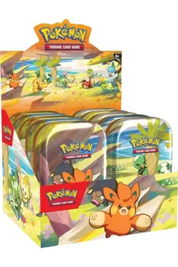 Pokemon Scarlet & Violet Paldea Friends Mini Tin Display Box Sealed (10 Tins) - Image 1