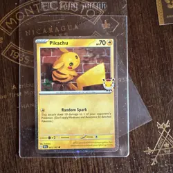 Pokemon Day 30th Anniversary - Pikachu 051 /162 Stamped NM WITH SWIRL making GO - Image 2