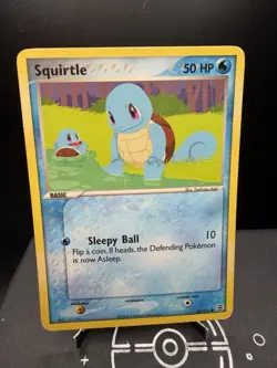 Pokemon TCG FireRed LeafGreen Squirtle 82/112 Regular Common Creases/DMG - Image 1