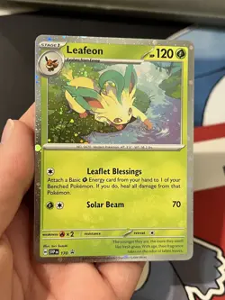 SVP170 Leafeon Cosmos Holo Black Star Promo Pokemon TCG Scarlet & Violet - Image 2