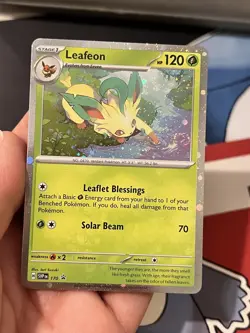 SVP170 Leafeon Cosmos Holo Black Star Promo Pokemon TCG Scarlet & Violet - Image 4