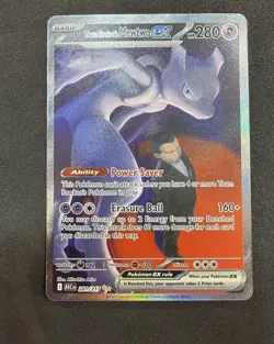 Team Rockets Mewtwo EX 281/217 Ascended Heroes Pokemon SIR 🔥 - Image 2