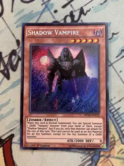 Yugioh! Shadow Vampire MP14-EN152 Secret Rare 1st Edition Near Mint - Image 1