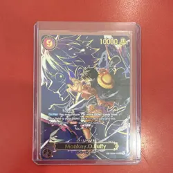 Bandai One Piece Card Game Monkey D. Luffy OP09-119 Secret Rare SP Rush Foil - Image 1