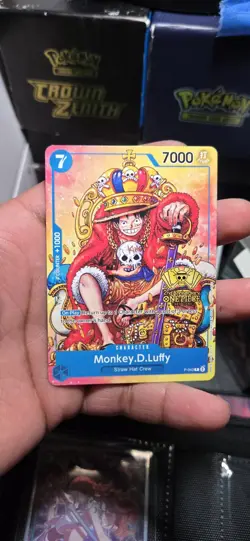 Monkey.D.Luffy (2nd Anniversary Stamped Promo) P-043 One Piece Promotion Card - Image 1