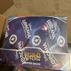 ( 2 ) Disney Lorcana Ursula's Return Starter Deck Boxes (New-Sealed) - Image 1