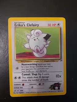 Erika's Clefairy - 25/132 - Pokemon Gym Heroes Unlimited Rare Card WOTC LP - Image 1