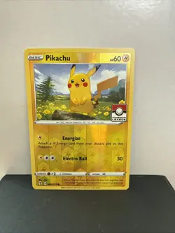 Pokemon TCG Pikachu 049/203 League & Championship Reverse Holo Card - Image 1