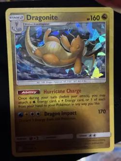 Pokemon Dragonite Cracked Ice Holo Deck Exclusives 151/236 HP 160 Stage 2 Card - Image 1