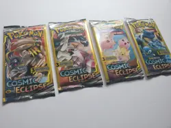 Sun & Moon: Cosmic Eclipse - 3 Card Booster Packs Sealed - LOT of 4 - Image 3